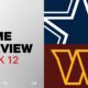 Cowboys Vs Commanders Week 12 Nfl Game