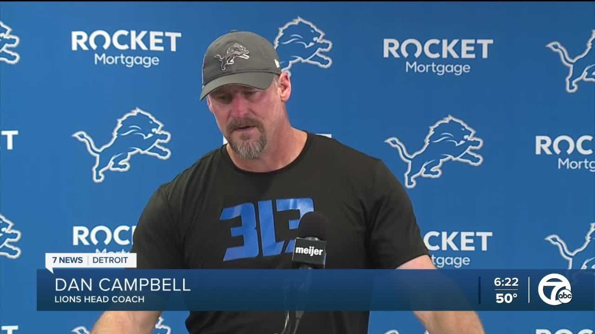 Dan Campbell Detroit Lions Thanksgiving Game