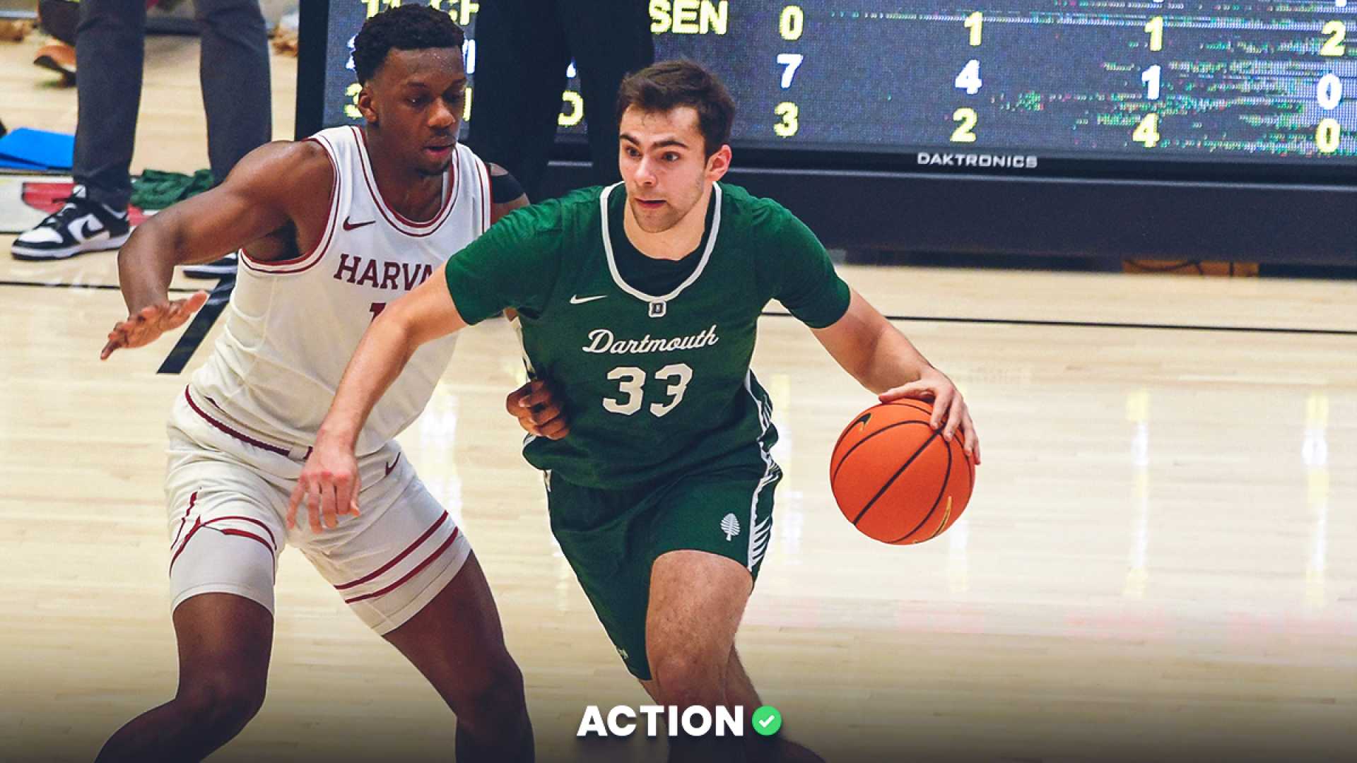 Dartmouth Big Green Vs Albany Great Danes College Basketball Game