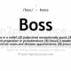 Definition Of Boss Verb