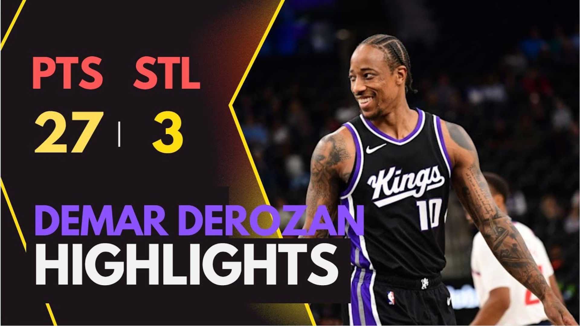 Demar Derozan Sacramento Kings Game Highlights