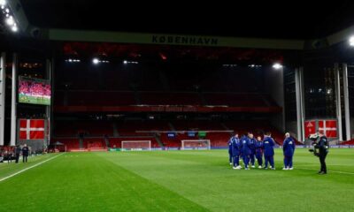 Dinamarca Vs España Uefa Nations League Parken Stadion