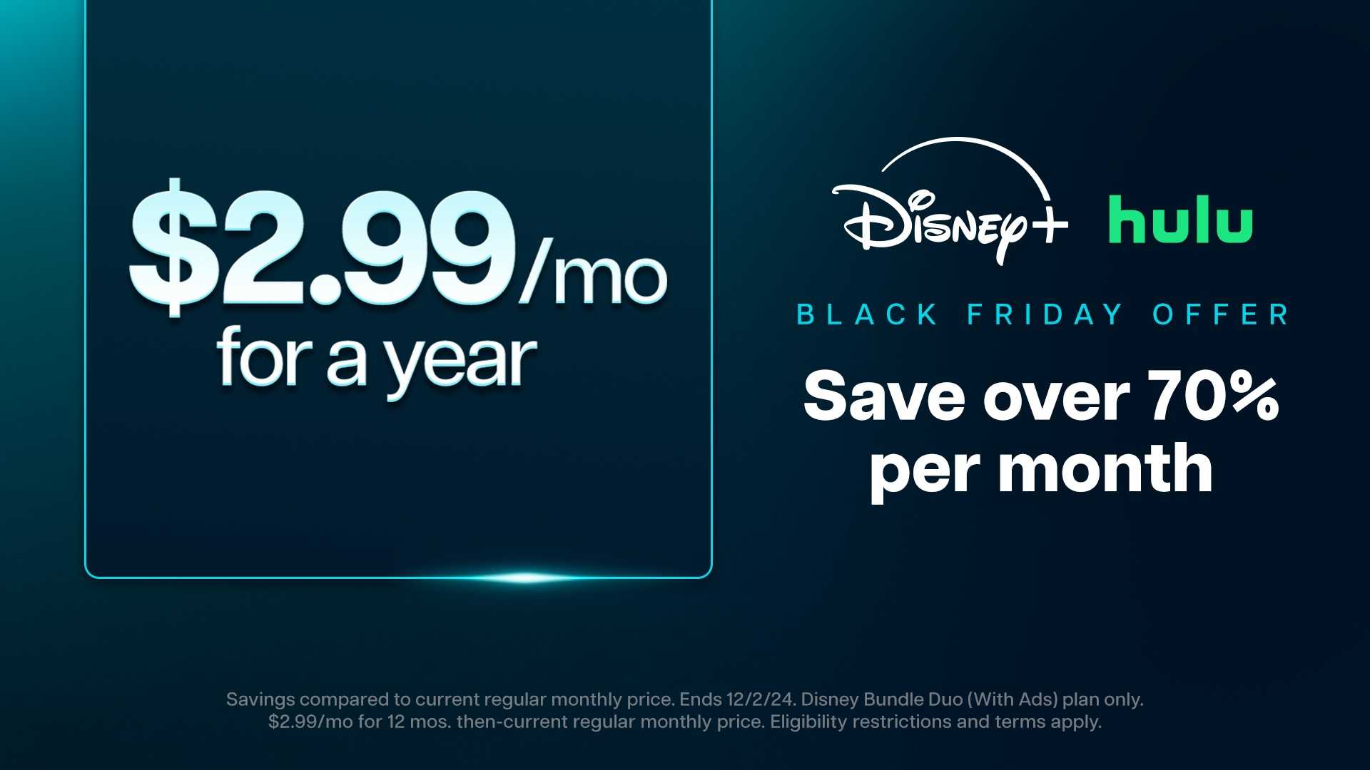 Disney+ And Hulu Black Friday Deals