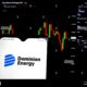 Dominion Energy Logo And Stock Market Graph