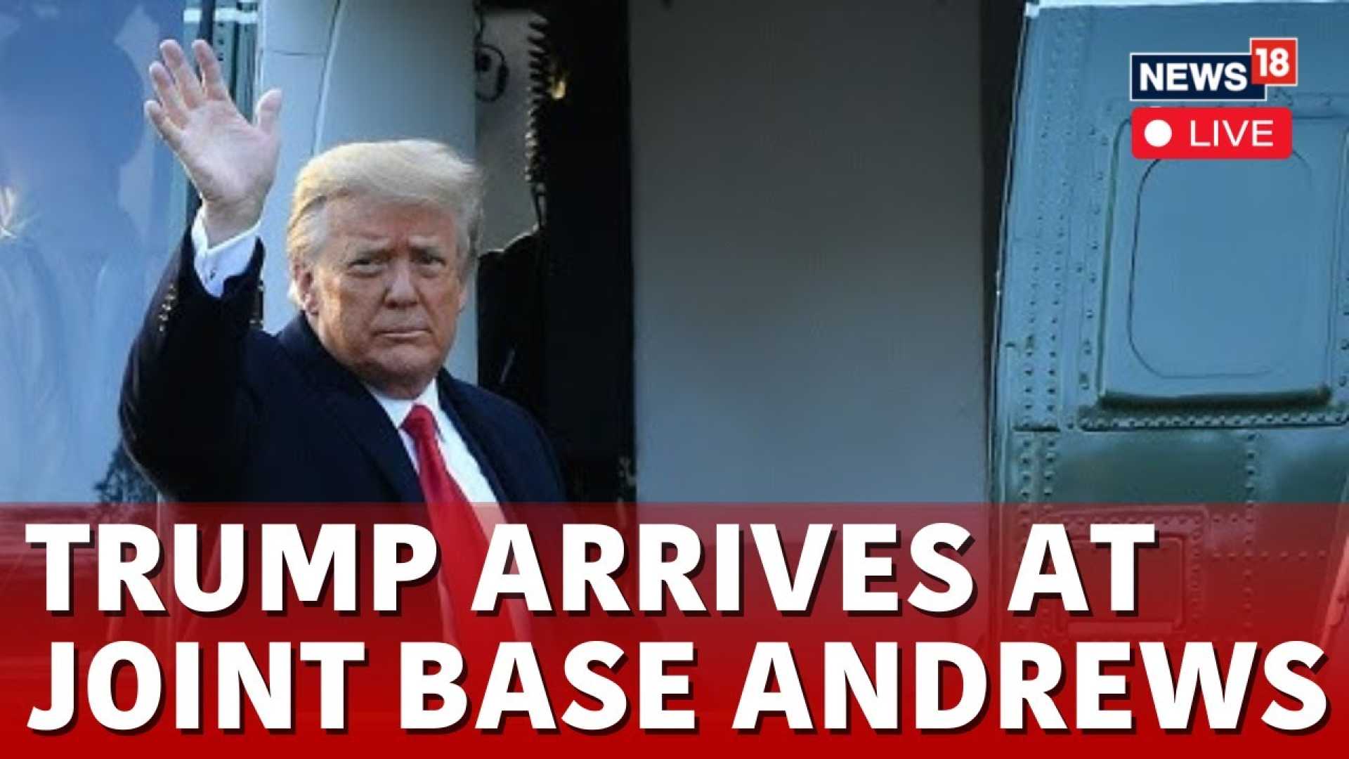 Donald Trump Arriving At Joint Base Andrews