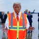 Donald Trump In A Garbage Truck With Safety Vest