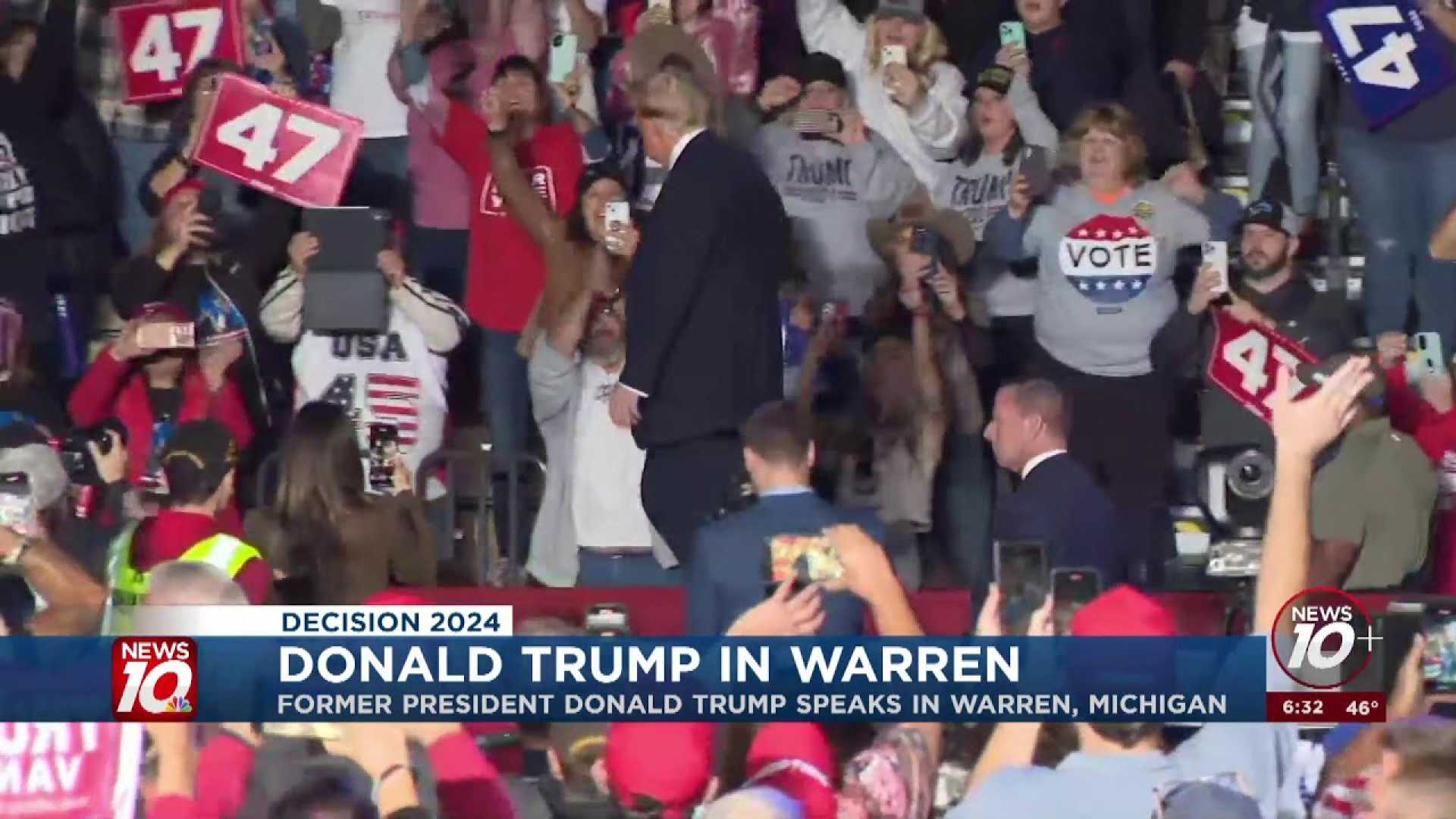 Donald Trump Rally In Warren Michigan 2024