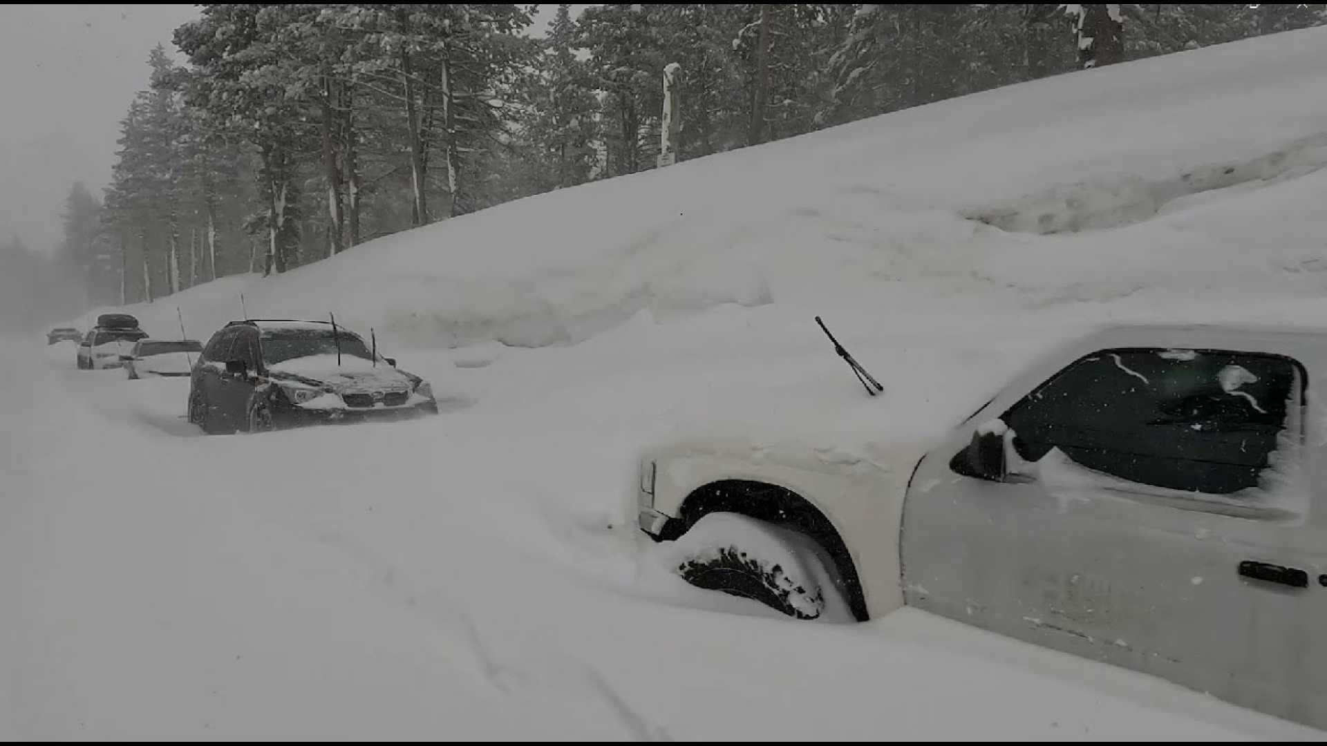 Donner Pass Winter Storm Snow