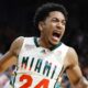 Drake Bulldogs Vs Miami Hurricanes College Basketball Game