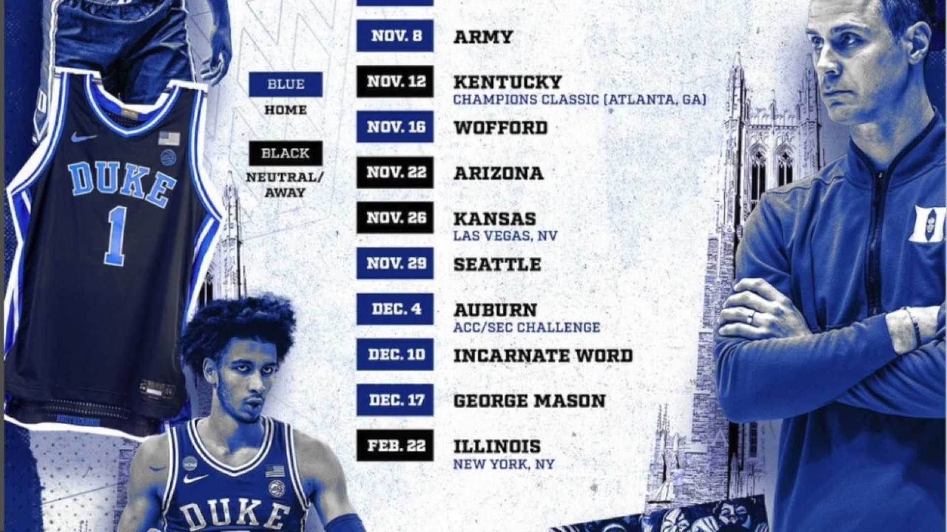 Duke Basketball Schedule 2024 25