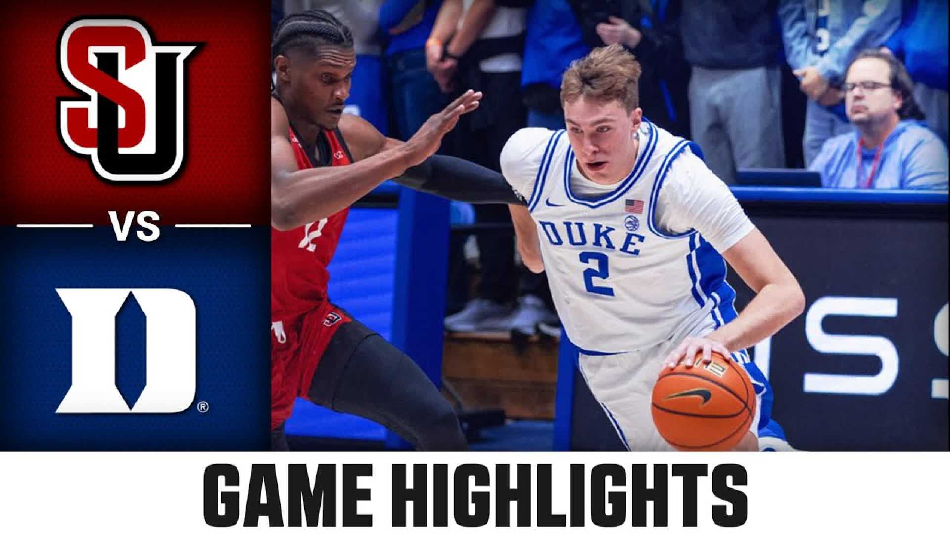 Duke Vs Seattle Basketball Game Highlights