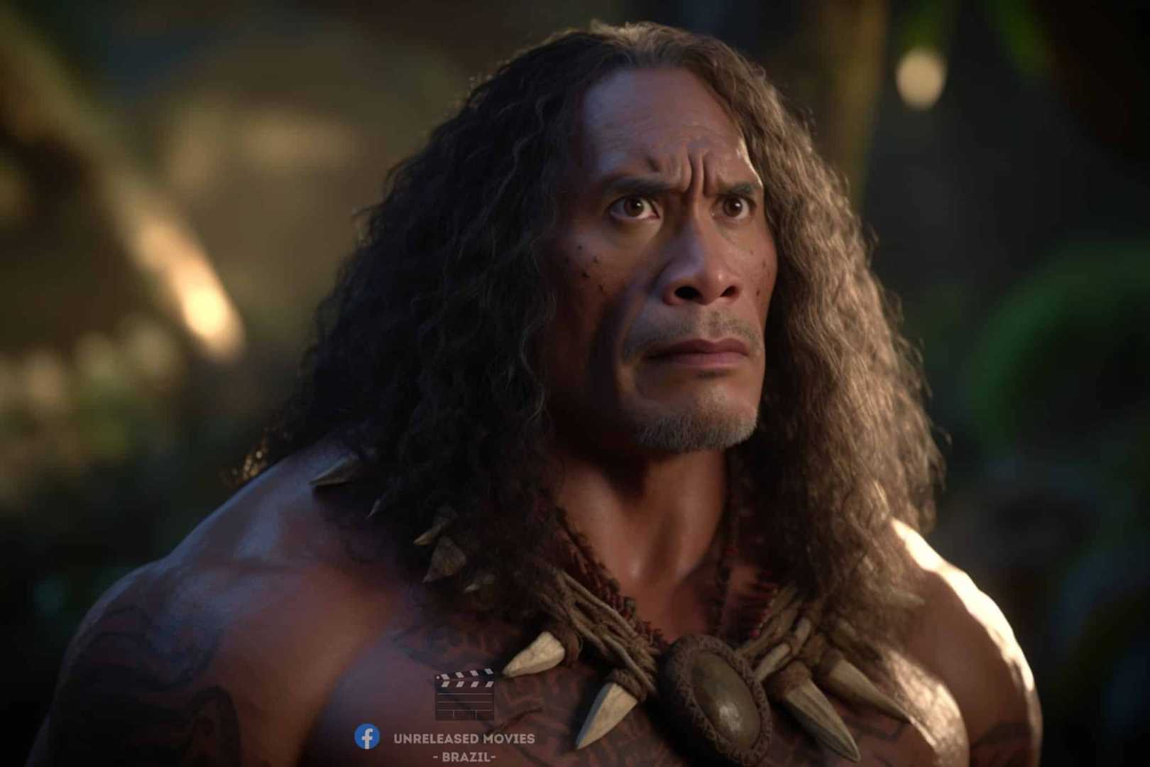 Dwayne Johnson As Maui In Live Action Moana