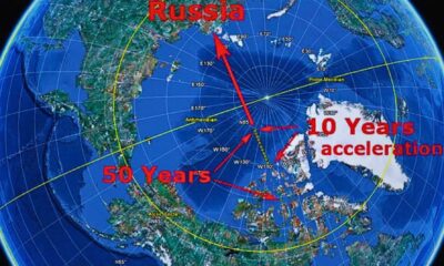 Earth's Magnetic North Pole Shifting Towards Russia