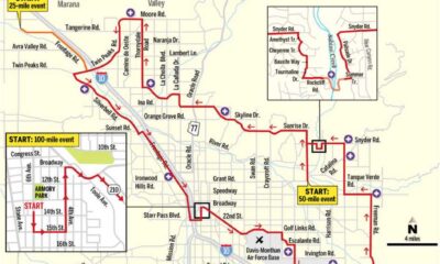 El Tour De Tucson Cyclists And Road Closures