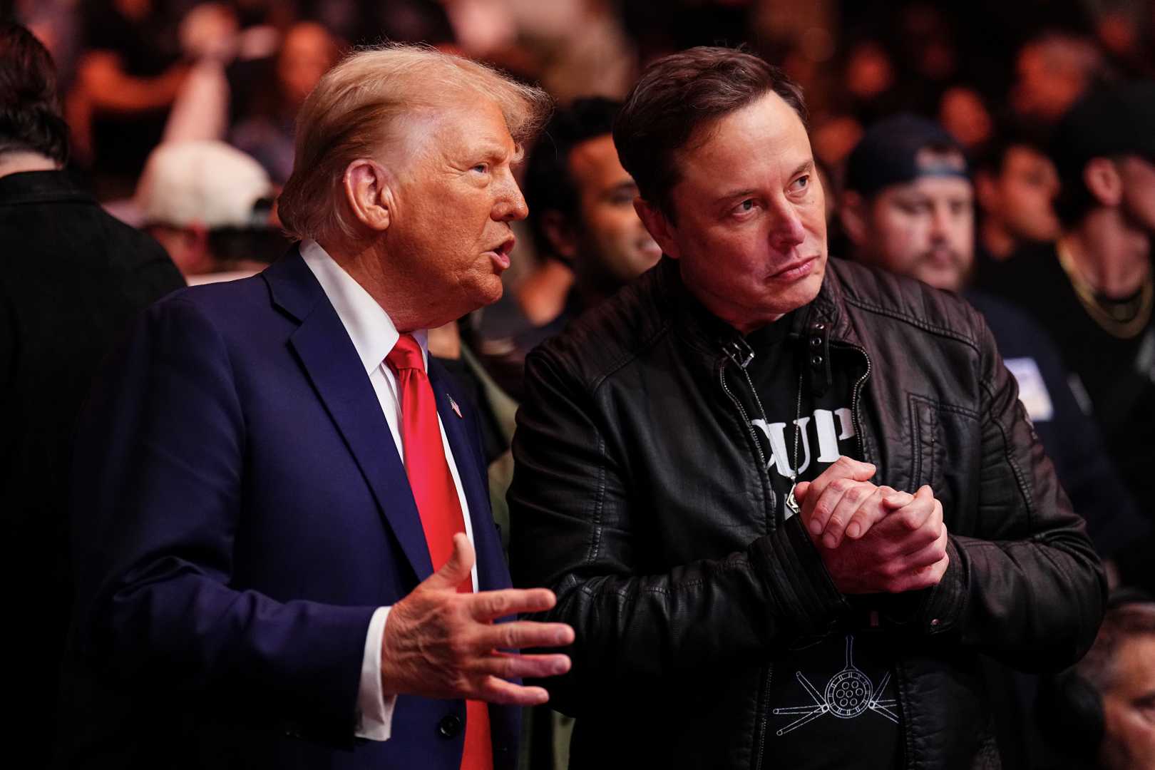 Elon Musk And Boris Epshteyn At Mar A Lago