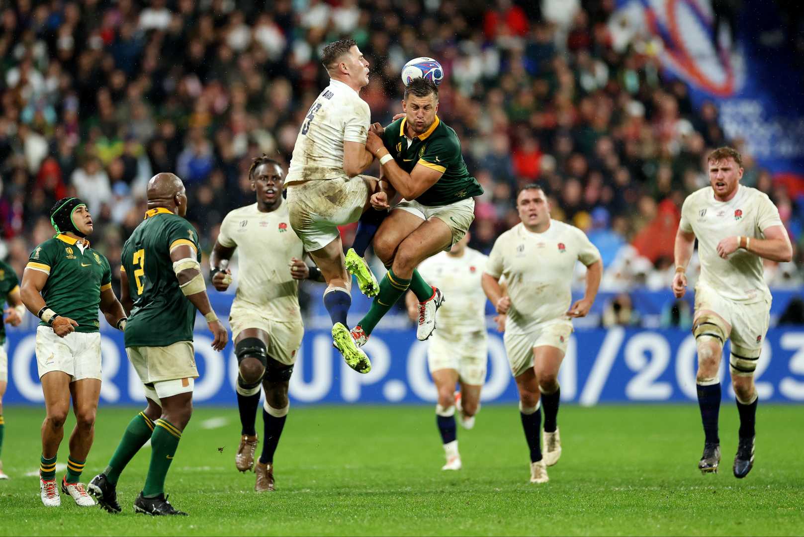 England Vs South Africa Rugby Match Twickenham