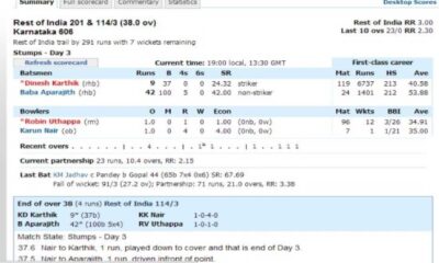 Espncricinfo Cricket Scores Live Updates