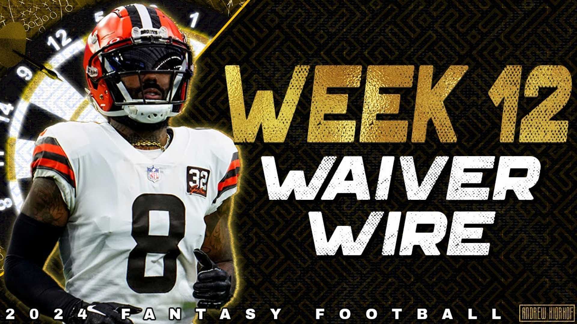 Fantasy Football Waiver Wire Week 12