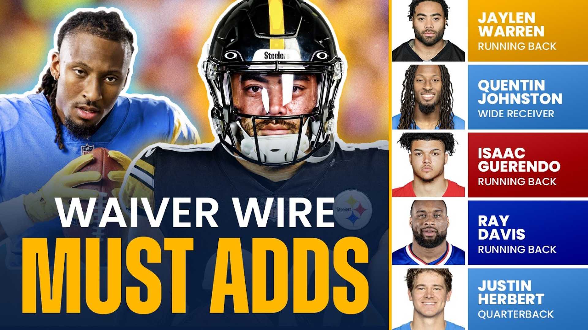 Fantasy Football Week 10 Waiver Wire Pickups