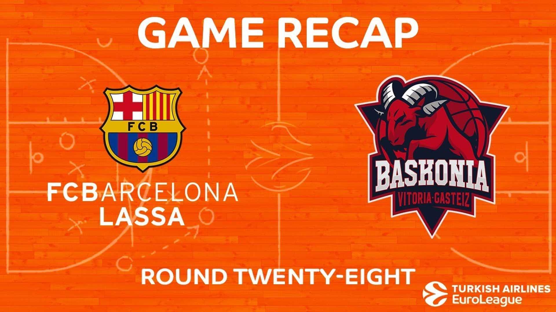 Fc Barcelona Vs Baskonia Vitoria Gasteiz Euroleague Match