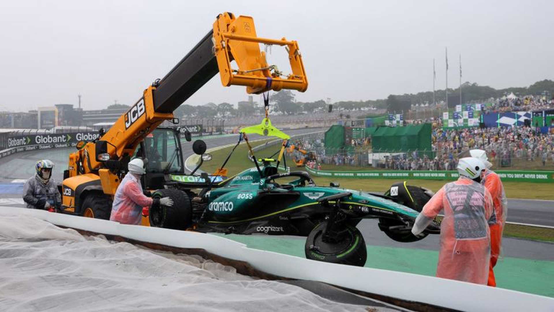 Fernando Alonso Crash Brazilian Grand Prix Qualifying