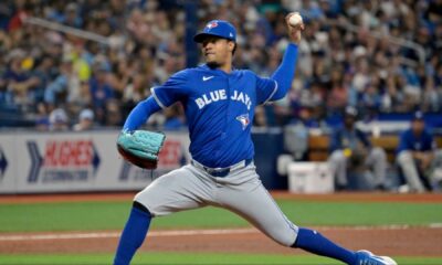 Genesis Cabrera Pitching For The Toronto Blue Jays