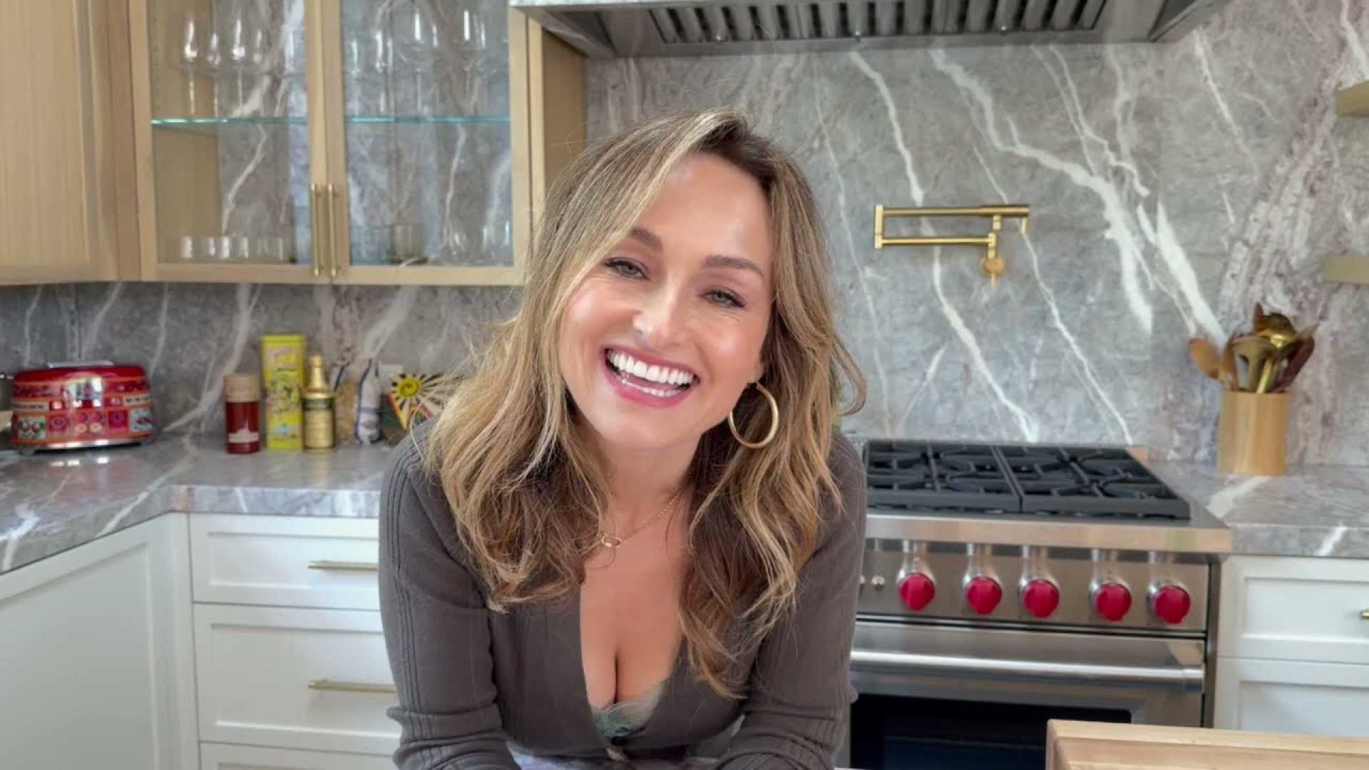 Giada De Laurentiis Cooking In The Kitchen