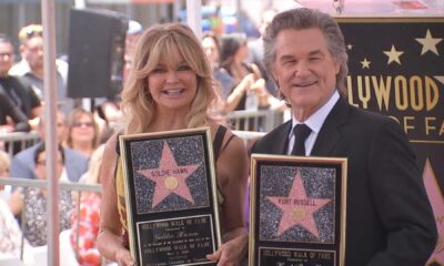 Goldie Hawn And Kurt Russell Walk Of Fame Double Star Ceremony