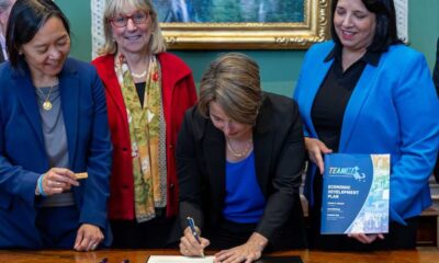 Governor Maura Healey Signing Economic Development Bill