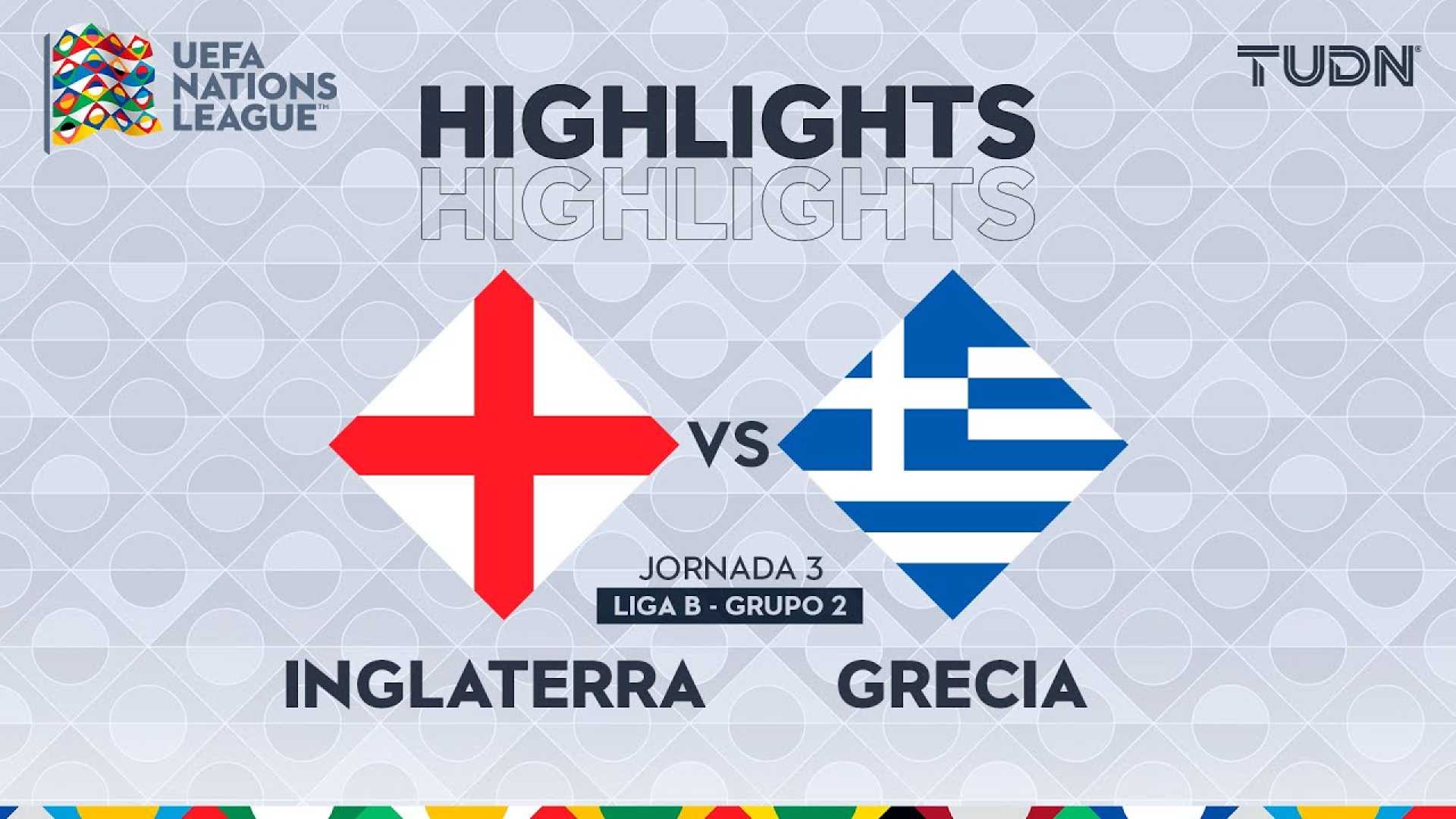 Grecia Vs Inglaterra Uefa Nations League