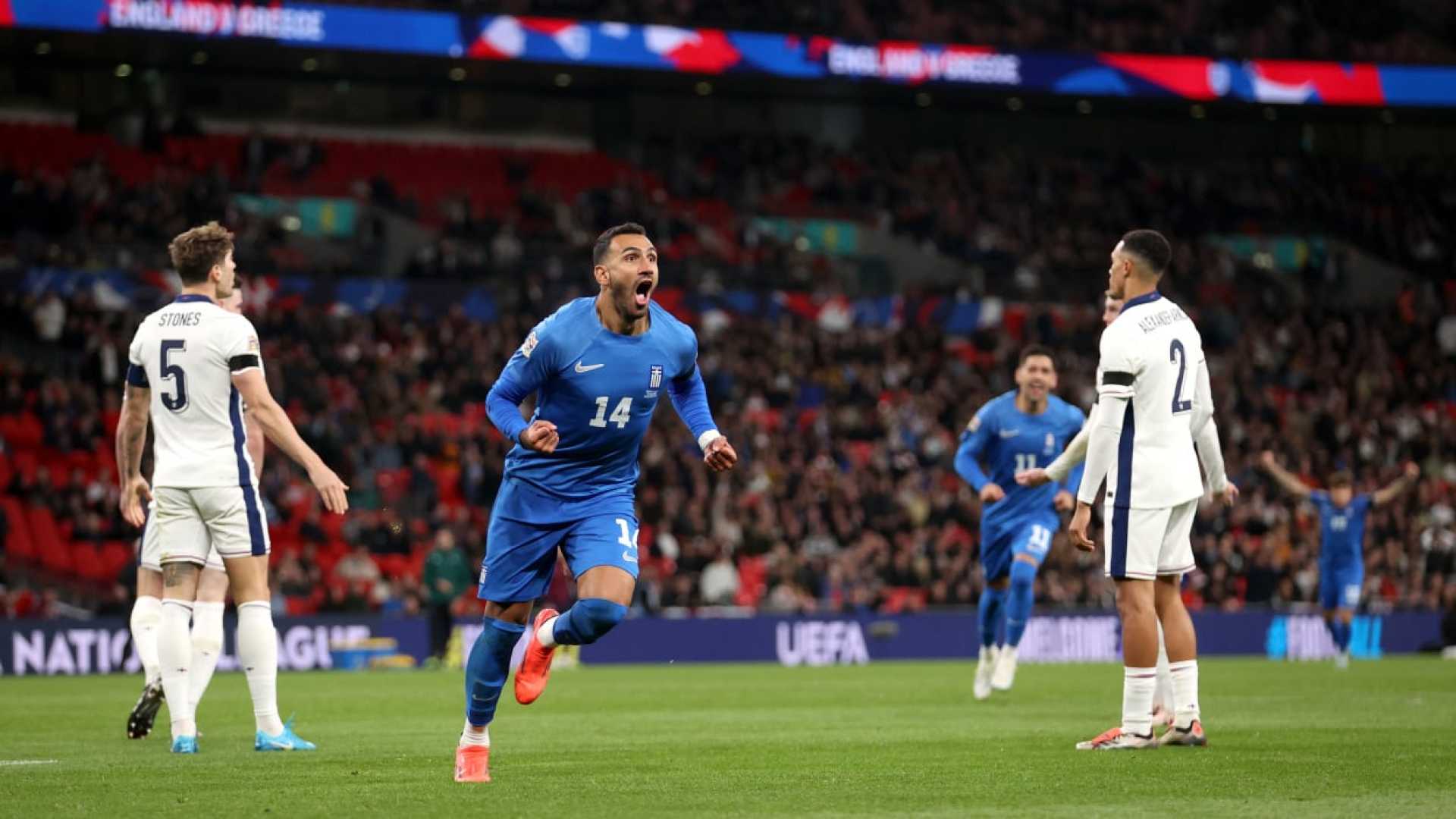 Greece Vs England Nations League Match