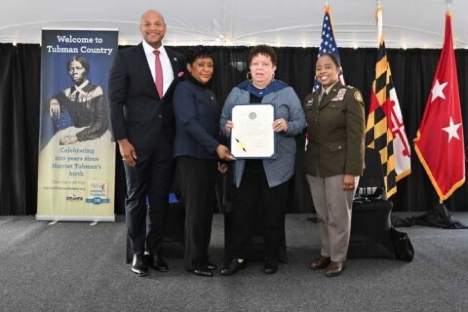 Harriet Tubman Veterans Day Ceremony Maryland National Guard