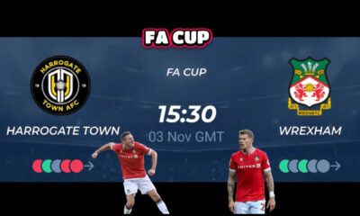 Harrogate Town Vs Wrexham Fa Cup Match