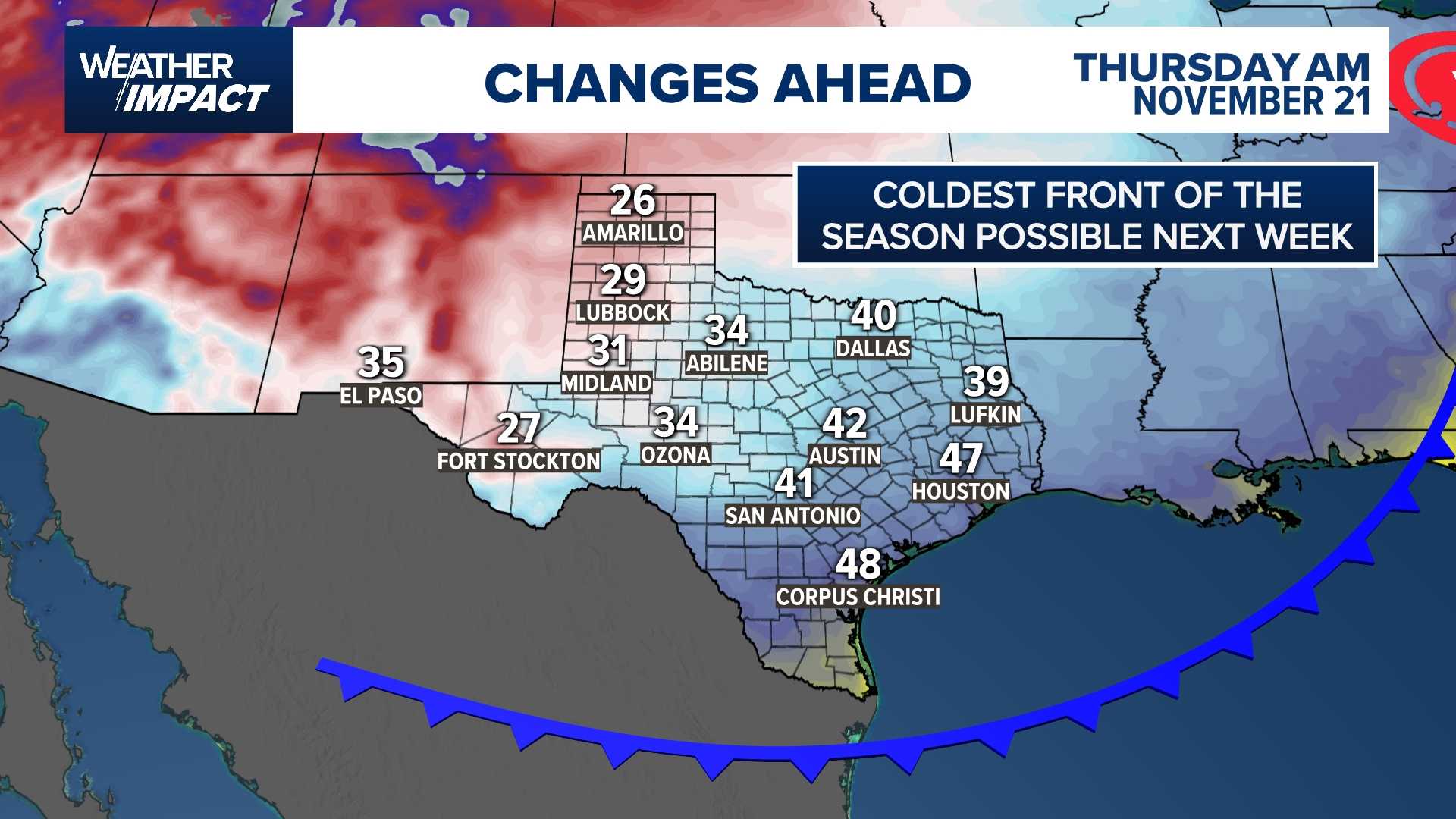 Houston Weather Cold Front November 2024