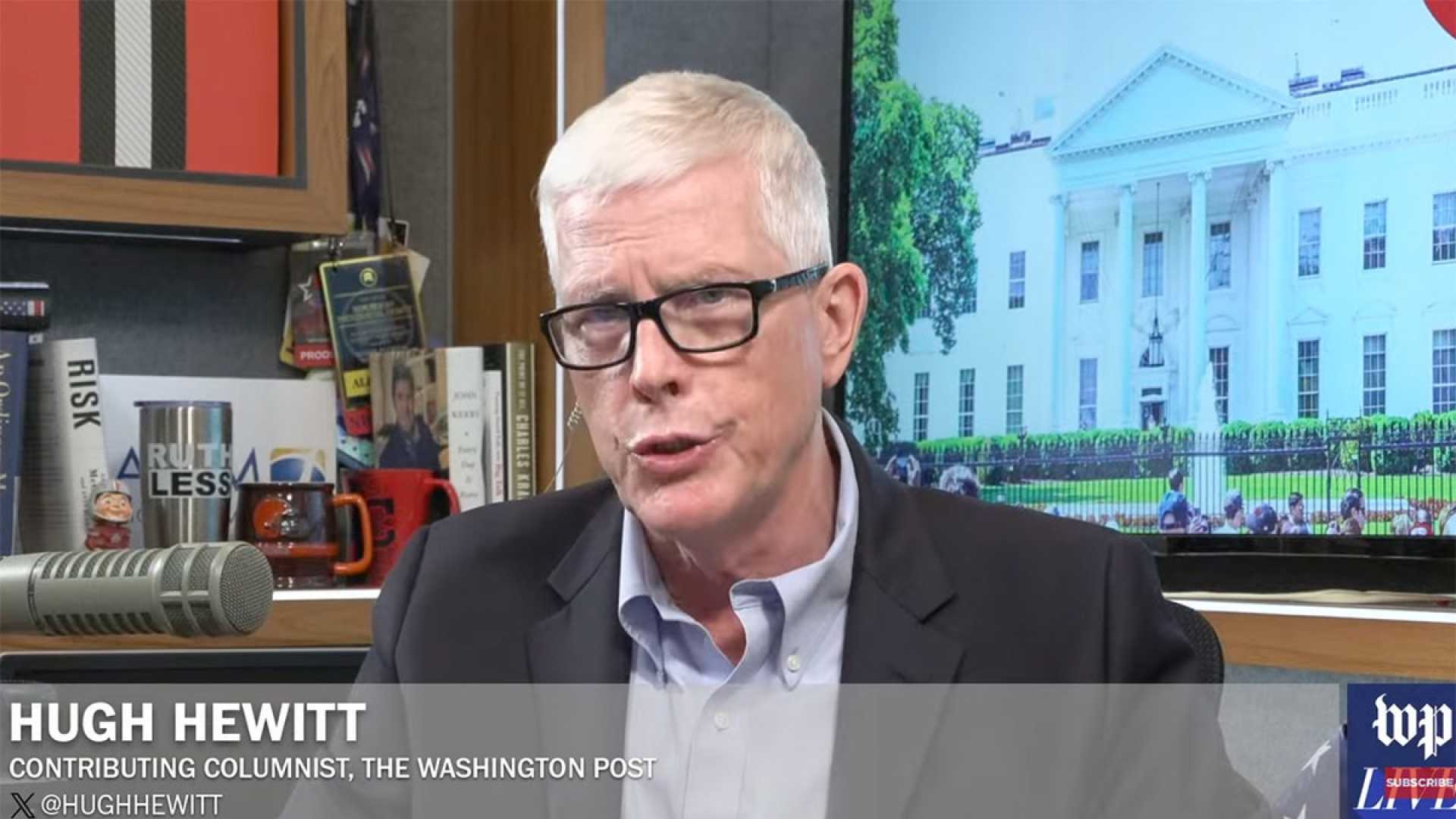 Hugh Hewitt Walking Off Washington Post Live Show