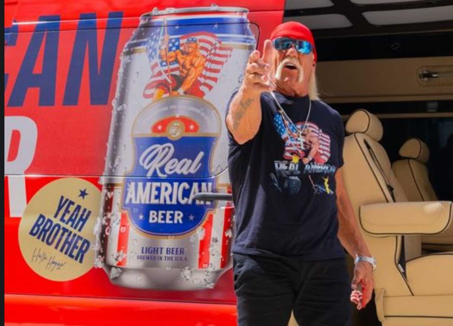 Hulk Hogan Promoting Real American Beer