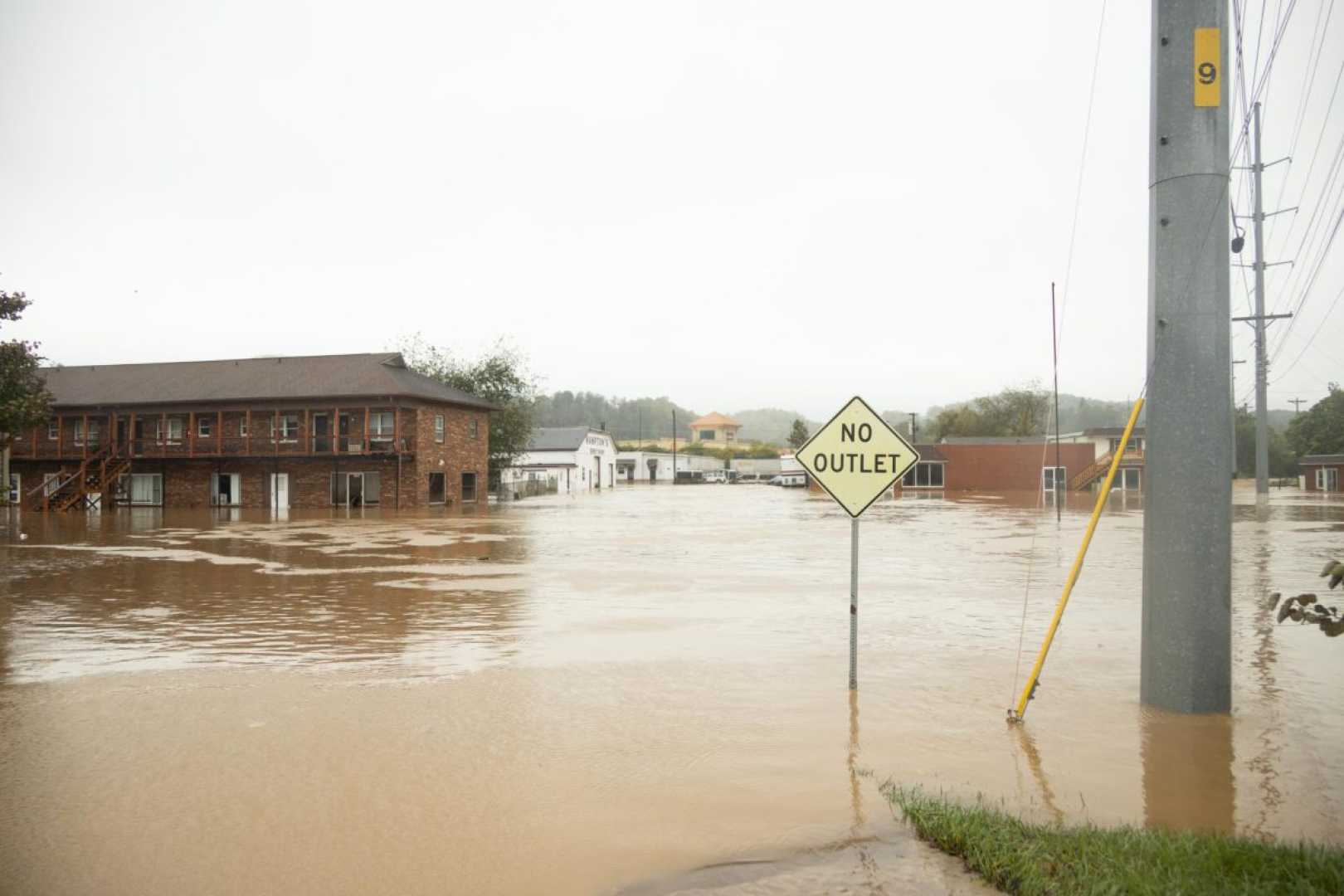 Hurricane Helene Damage In Boone North Carolina