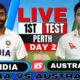 India Vs Australia 1st Test Day 2 Cricket Match