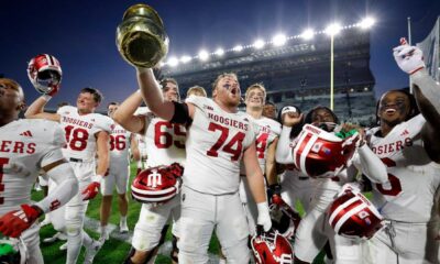 Indiana Hoosiers Football Team Celebration