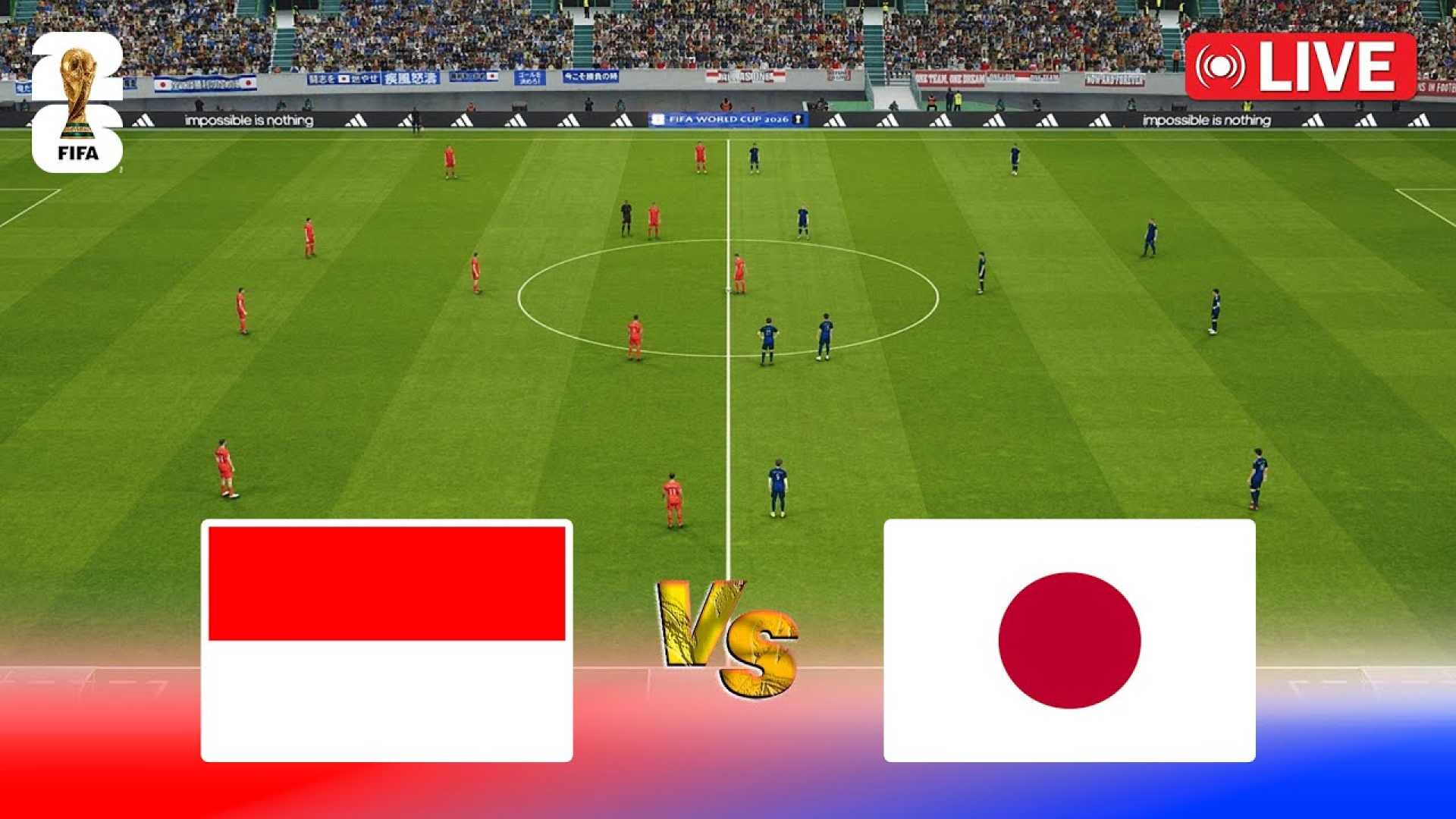 Indonesia Vs Japan Football Match World Cup 2026 Qualifier