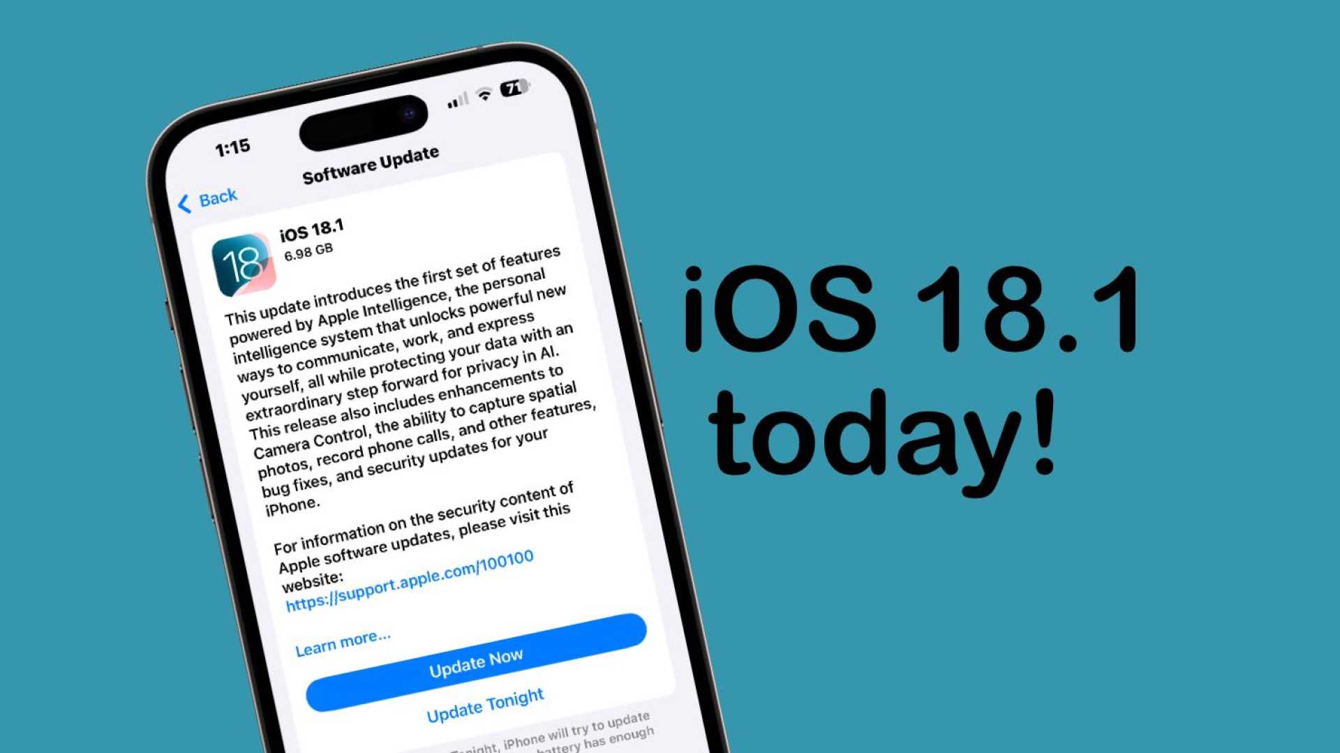 Ios 18.1 Update Features And Installation Steps