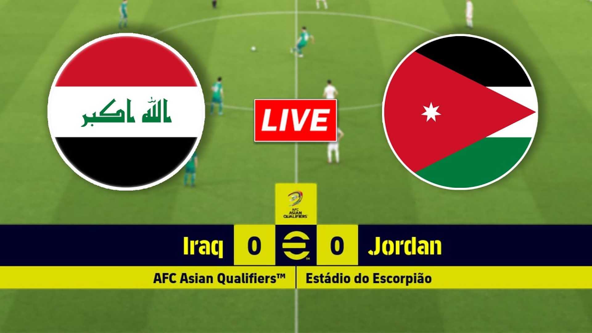 Iraq Vs Jordan Football Match World Cup 2026 Qualifiers