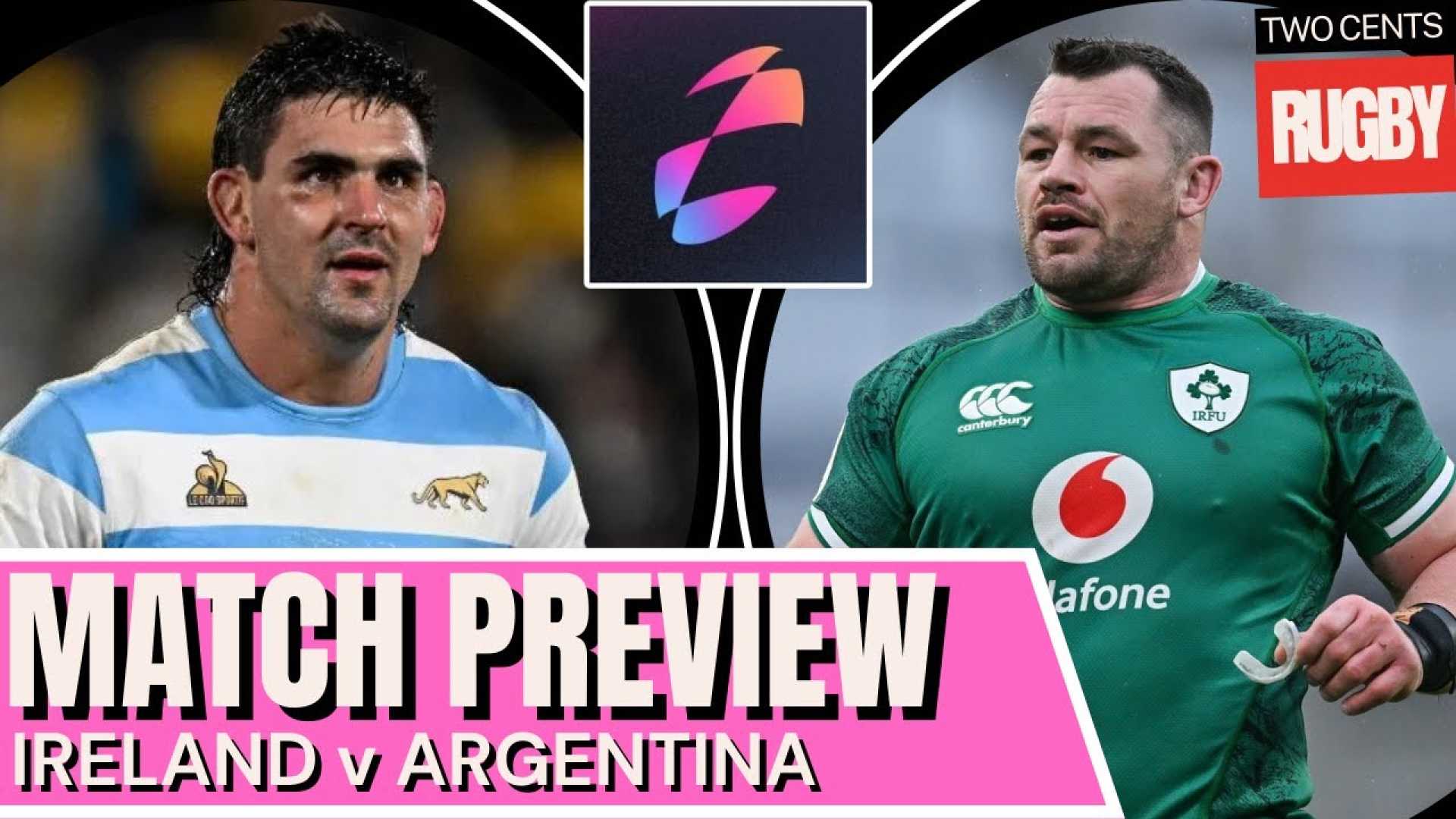 Ireland Vs Argentina Rugby Match Autumn Nations Series