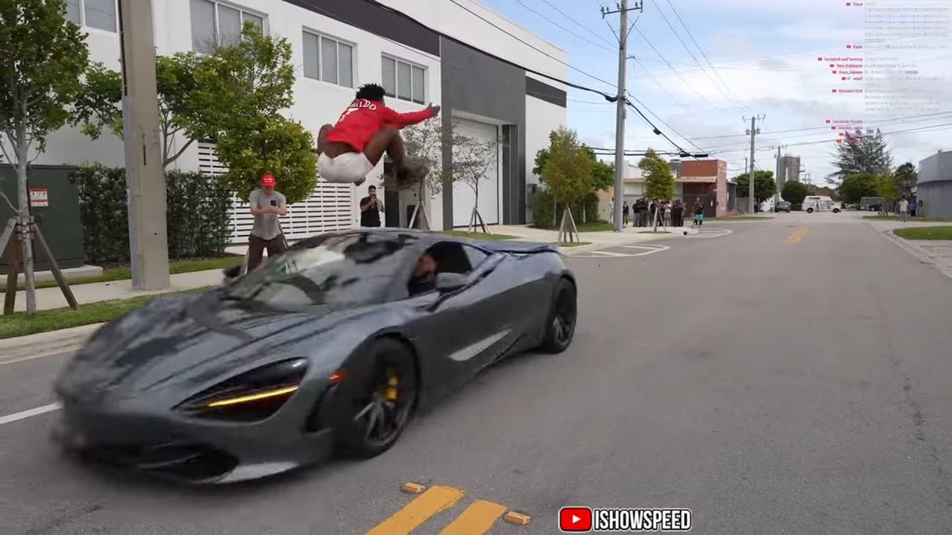 Ishowspeed Jumping Over Cars