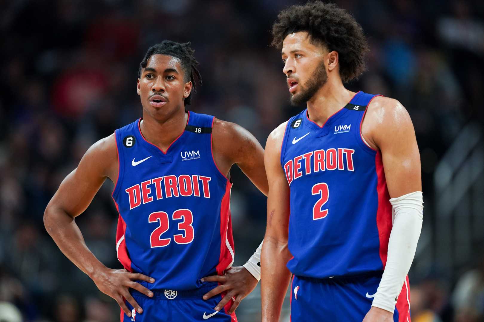 Jaden Ivey And Cade Cunningham Playing For The Detroit Pistons