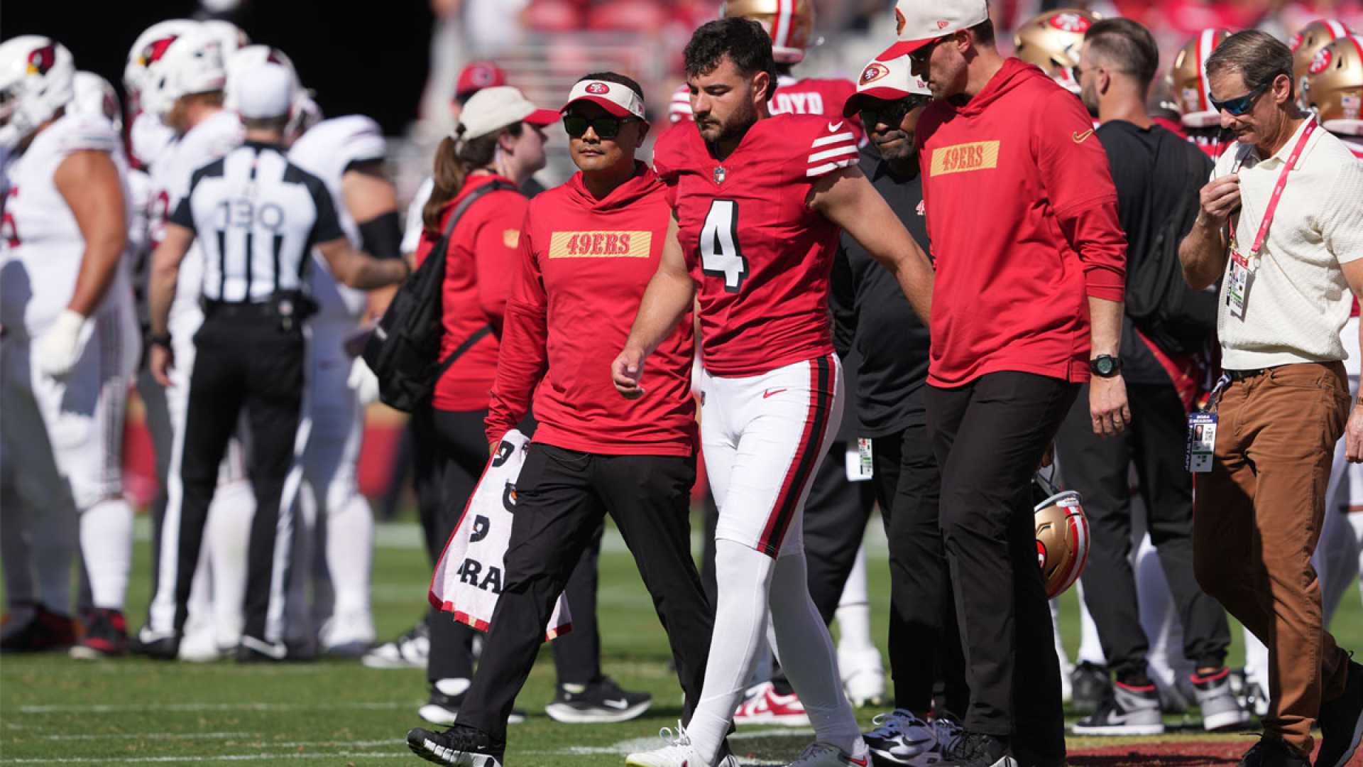 Jake Moody 49ers Practice Return