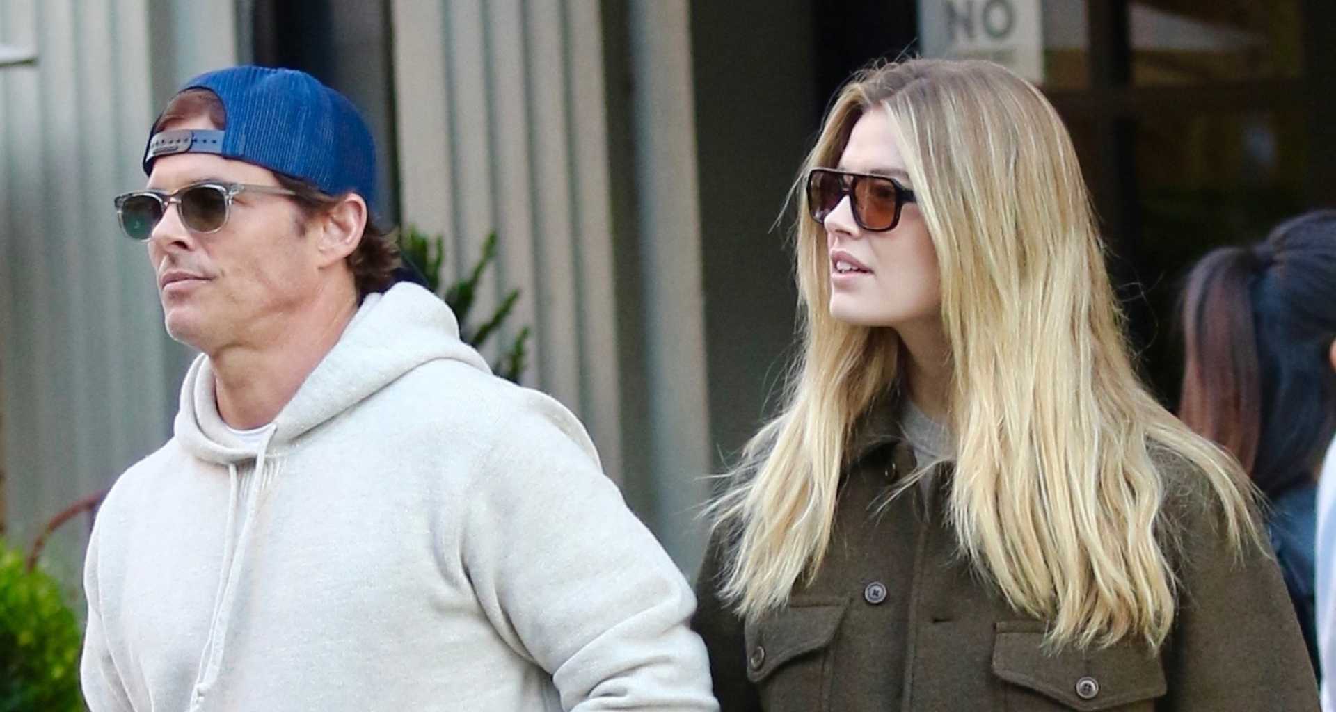 James Marsden And Frederique Brons Holding Hands In Nyc