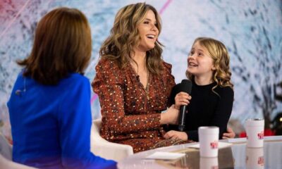 Jenna Bush Hager With Her Family And On Tv