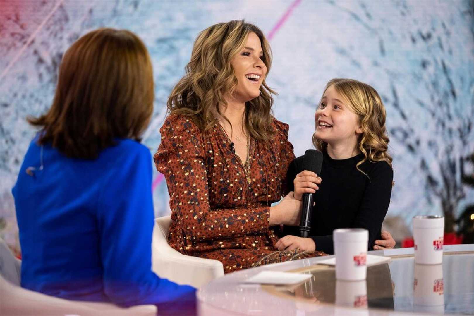 Jenna Bush Hager With Her Family And On Tv