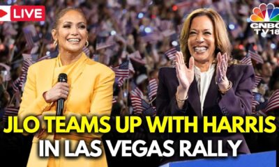 Jennifer Lopez And Kamala Harris At Las Vegas Rally